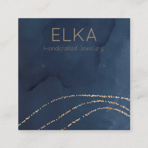 Visite Carré Carte de présentation élégante pour boucles d'orei