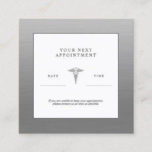 Visite Carré Carte de rendez-vous du cabinet du médecin