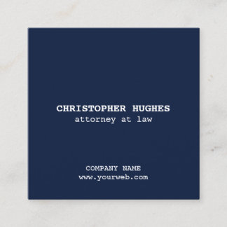 Visite Carré Carte de réseau de code QR blanc bleu minimaliste