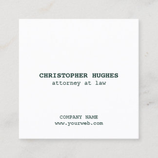 Visite Carré Carte de réseau de code QR blanc vert minimaliste