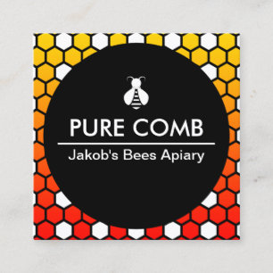 Visite Carré carte de société d'abeilles