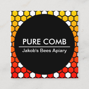 Visite Carré carte de société hexa honeycomb