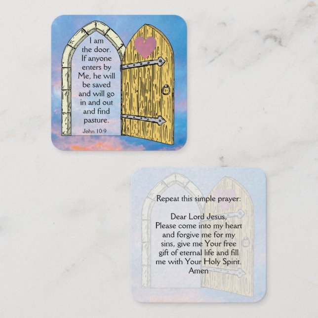 Visite Carré Carte de traçage Gospel (Devant / Derrière)