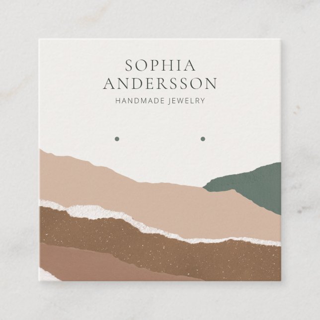 Visite Carré Coller une carte d'affichage de paysage abstraite (Devant)