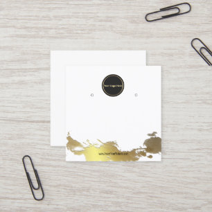 Visite Carré Créer votre carte d'affichage d'écoute de logo per