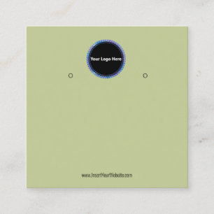 Visite Carré Créer votre carte d'affichage d'écoute de logo per