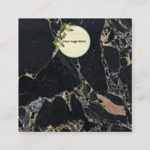 Visite Carré Créer votre carte d'affichage d'écoute de logo per