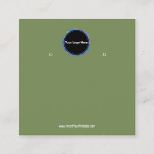 Visite Carré Créer votre carte d'affichage d'écoute de logo per