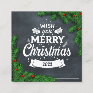 Visite Carré Joyeuse carte de Noël