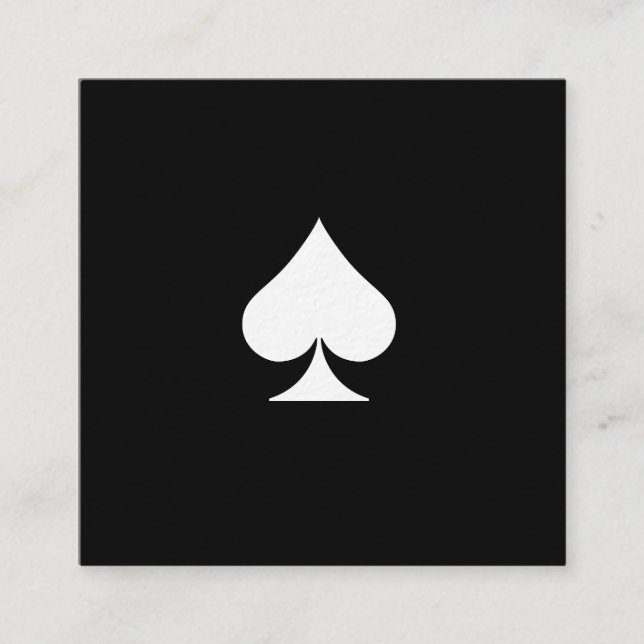 Visite Carré Noir de la meilleure qualité de luxe de carte de (Devant)