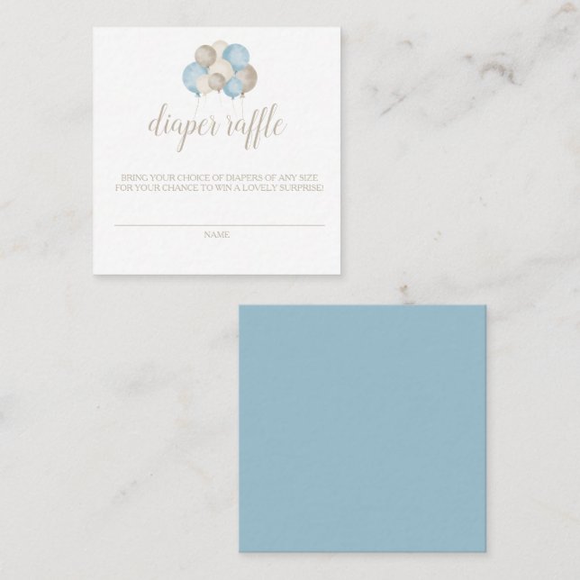 Visite Carré Oh mon Dieu ! Carte de rabat à couche d'aquarelle (Devant / Derrière)