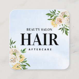 Visite Carré Ressort Prolongation des cheveux Carte de soins po