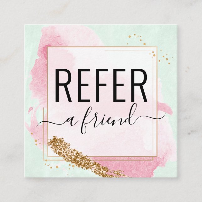 Visite Carré Watermelon Gold Salon Référencez Une Carte De Réfé (Devant)