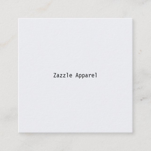 Visite Carré Zazzle Apparel EFF1 carte de brouillon (Devant)