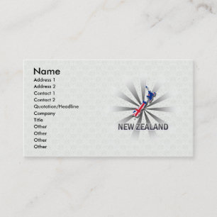 Visite Carte 2,0 de drapeau de la Nouvelle Zélande