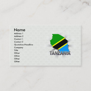 Visite Carte 2,0 de drapeau de la Tanzanie