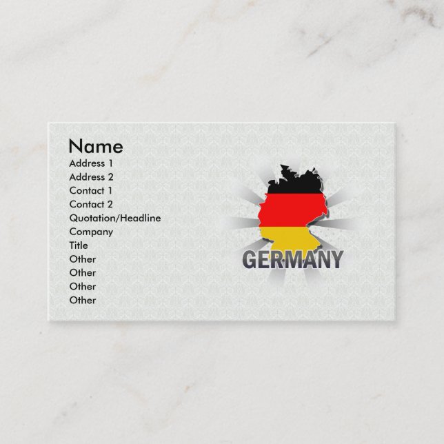 Visite Carte 2,0 de drapeau de l'Allemagne (Devant)