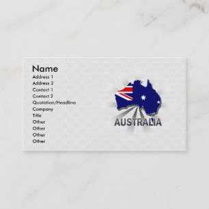 Visite Carte 2,0 de drapeau de l'Australie