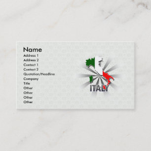 Visite Carte 2,0 de drapeau de l'Italie