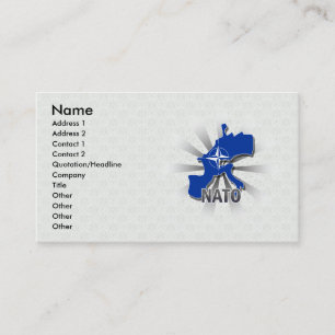 Visite Carte 2,0 de drapeau de l'OTAN