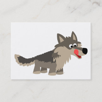 Visite Carte affamée du loup ACEO/Business de bande
