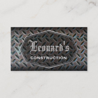 Visite Carte affligée d'entreprise de construction en