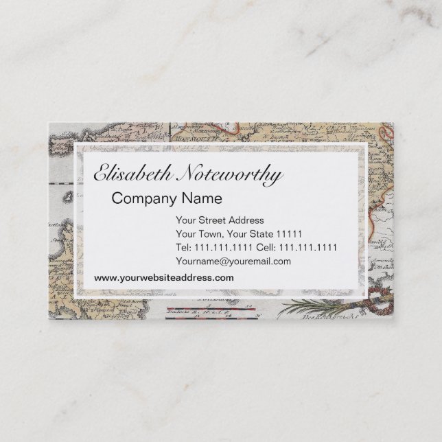 Visite Carte antique de l'Angleterre du sud, Devon, les (Devant)