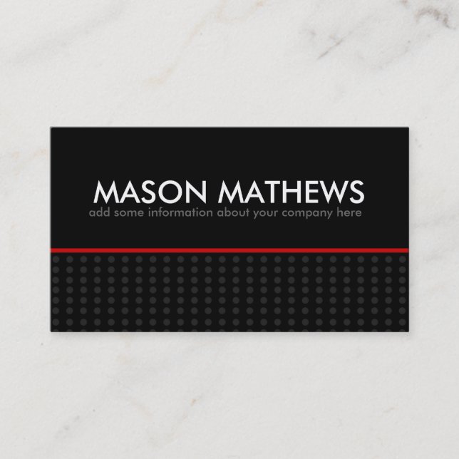 Visite Carte audacieuse de profil (Devant)