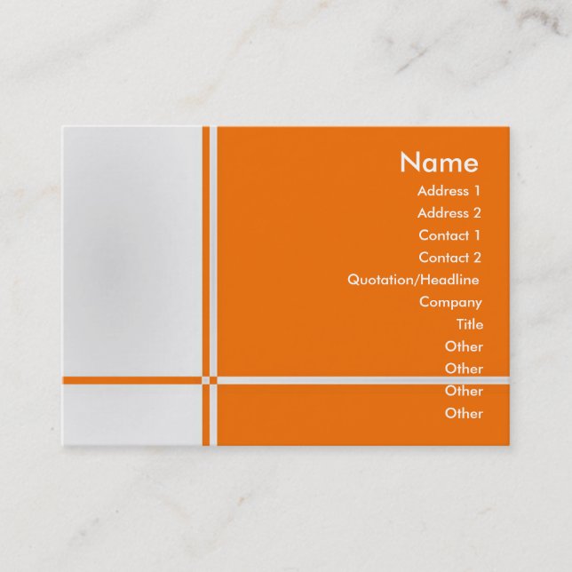 Visite Carte B-Professionnelle de profil (Devant)