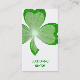 Visite Carte blanche de grande entreprise de shamrock