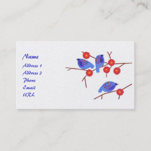 Visite Carte bleue de profil d'oiseaux - customisée