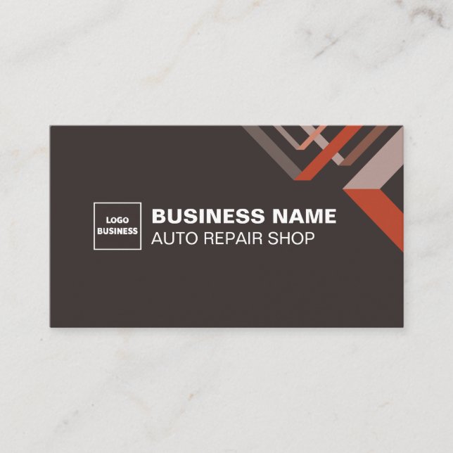 Visite Carte BS de service de voiture de mécanique automo (Devant)