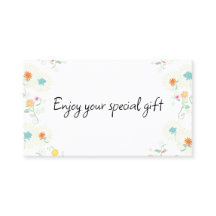 Carte Cadeau de Fleurs pour Entreprises