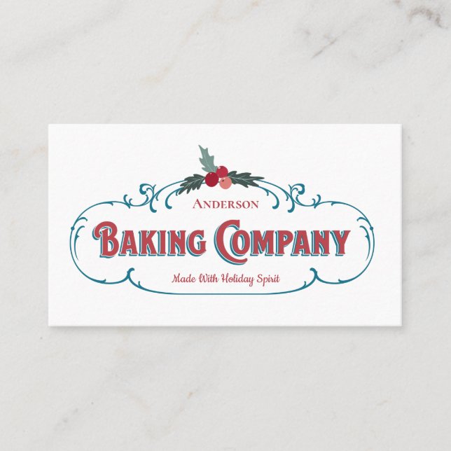 Visite Carte cadeau de Noël Cookie Baking (Devant)