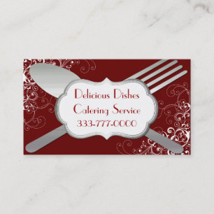 Visite Carte chic d'entreprise de services de nourriture