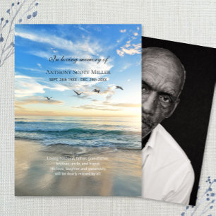 Visite Carte commémorative du thème de la plage