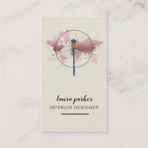 Visite Carte créative du monde de nature de concepteur de