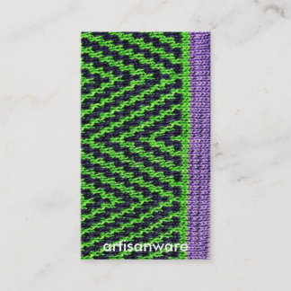 Visite carte d'affaires/profil de Knit d'Artisanware de