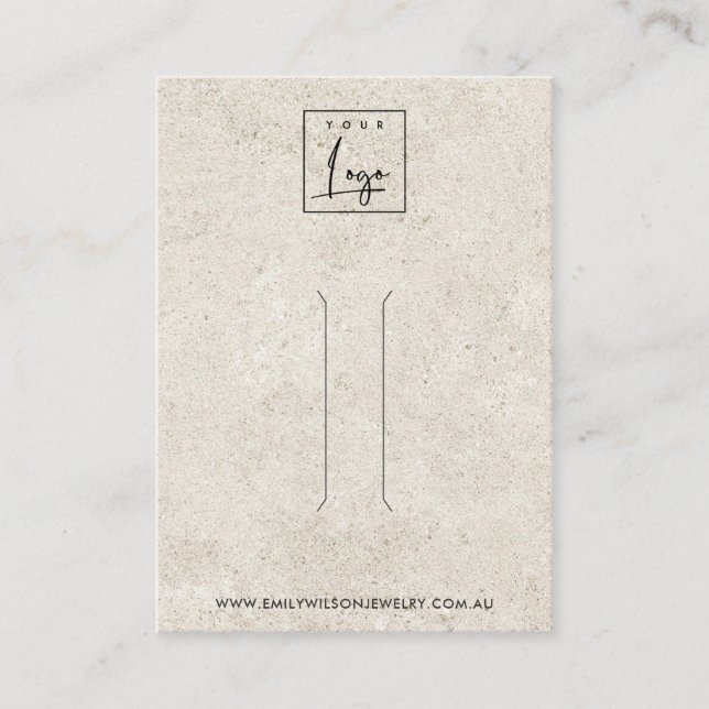 VISITE CARTE D'AFFICHAGE DE CLIP DE CHEVEUX EN STUCCO BLA (Devant)