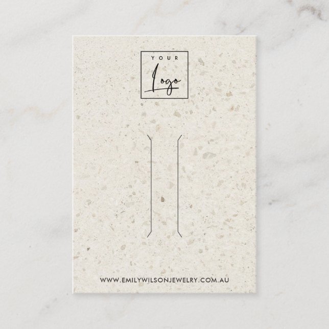 VISITE CARTE D'AFFICHAGE DE CLIP DE CHEVEUX RUSTIQUE HORS (Devant)