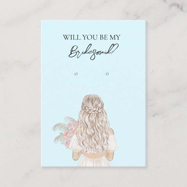 Visite Carte d'affichage de la femme de mariage (Devant)