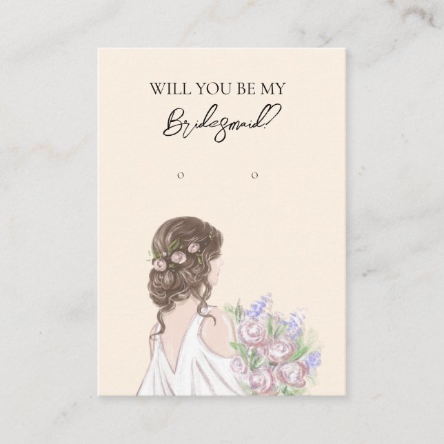 Visite Carte d'affichage de la femme de mariage (Devant)