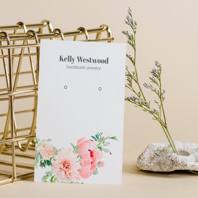 Visite Carte d'affichage de la floraison rose Dahlia (Créateur téléchargé)