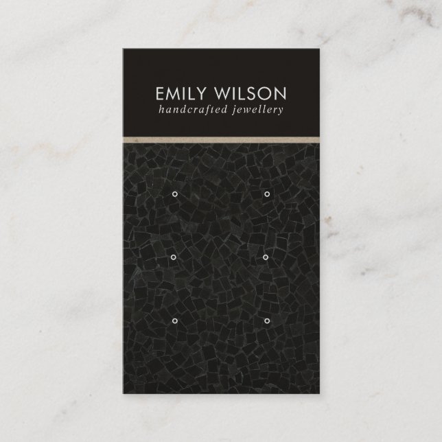 VISITE CARTE D'AFFICHAGE DE LA MOSAÏQUE NOIRE 3 (Devant)