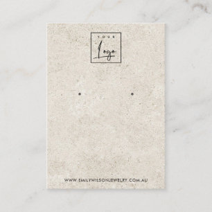 VISITE CARTE D'AFFICHAGE DE L'ÉTUDE DE STUCCO BLANC RUST