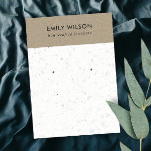 VISITE CARTE D'AFFICHAGE DE L'ÉTUDE KRAFT TERRAZZO BLANC