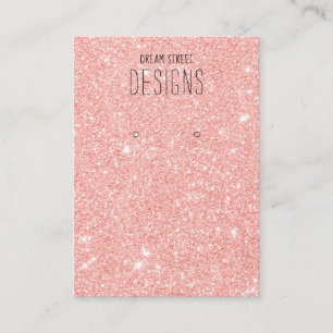 Visite Carte d'affichage de Parties scintillant rose