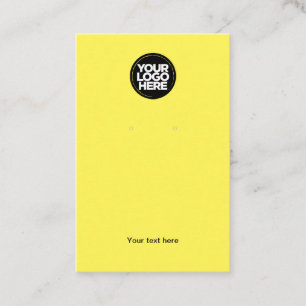 Visite Carte d'affichage de votre logo d'entreprise Jaune