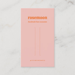 Visite Carte d'affichage des clips de cheveux rose et ora