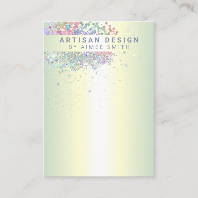 Visite Carte d'affichage Holographique pour porteurs de P (Devant)